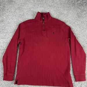 Polo Ralph Lauren Sweater Mens Large Half Zip Pullover Knit Classic Pony Pullove